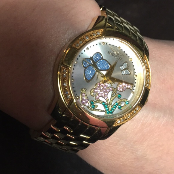 invicta butterfly watch
